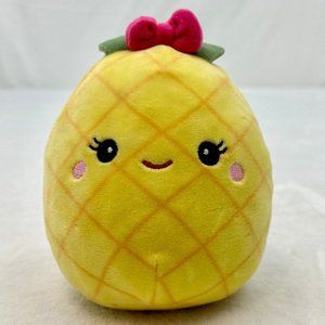 Original Squishmallows Maui Pineapple w/Bow 5" Plush Toy Yellow 2021